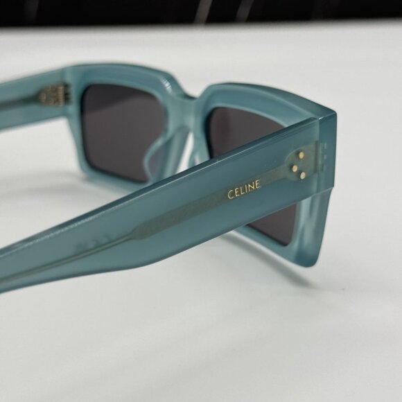 NEW CL40280U 93A CELINE SUNGLASSES SHINY LIME TRANSPARENT WOMEN EYEWEAR CELINE - Picture 9 of 12